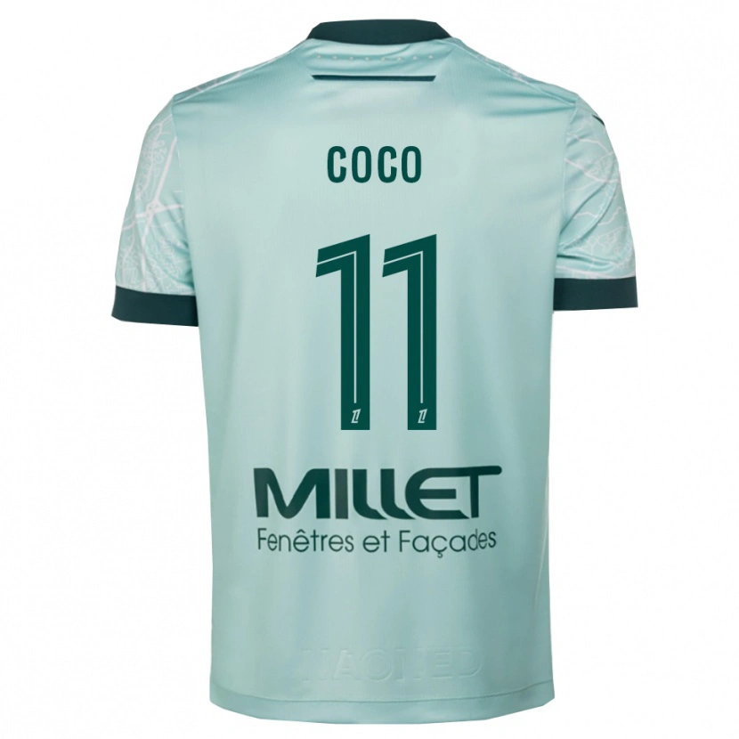 Danxen Niño Camiseta Marcus Coco #11 Verde Blanco 2ª Equipación 2025/26 La Camisa