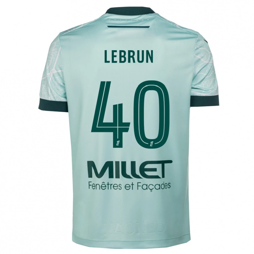 Danxen Niño Camiseta Lisa Lebrun #40 Verde Blanco 2ª Equipación 2025/26 La Camisa