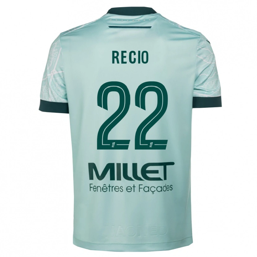 Danxen Niño Camiseta Andrea Recio #22 Verde Blanco 2ª Equipación 2025/26 La Camisa