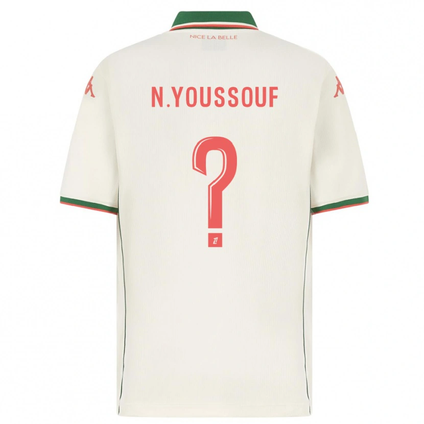 Danxen Niño Camiseta Naké Youssouf #0 Blanco Verde 2ª Equipación 2025/26 La Camisa