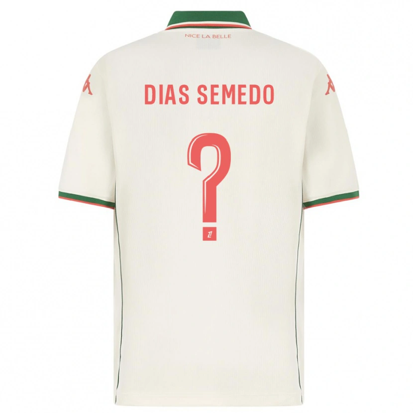 Danxen Niño Camiseta Samuel Dias Semedo #0 Blanco Verde 2ª Equipación 2025/26 La Camisa