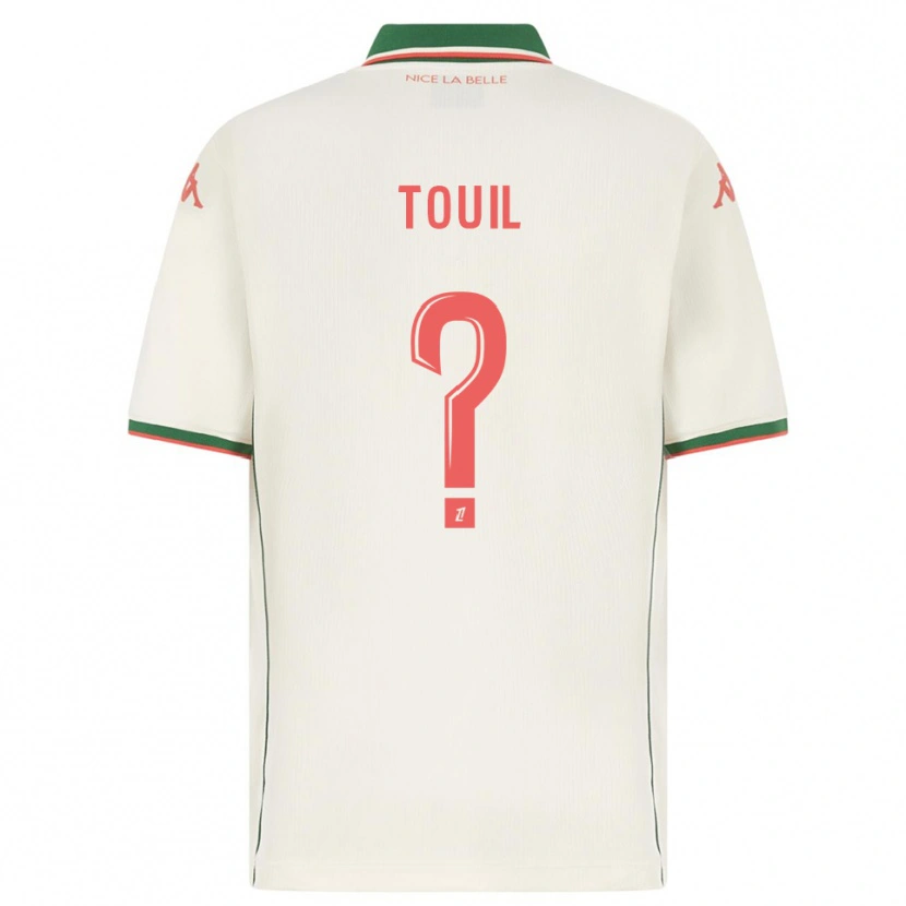 Danxen Niño Camiseta Yanis Touil #0 Blanco Verde 2ª Equipación 2025/26 La Camisa