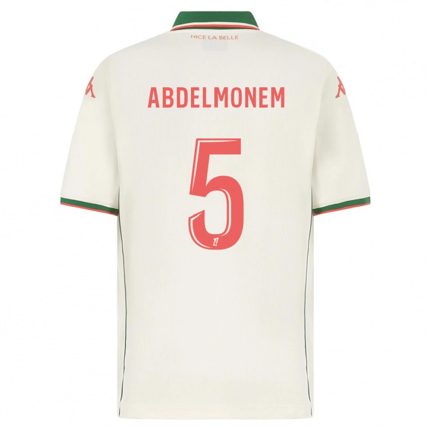 Danxen Niño Camiseta Mohamed Abdelmonem #5 Blanco Verde 2ª Equipación 2025/26 La Camisa
