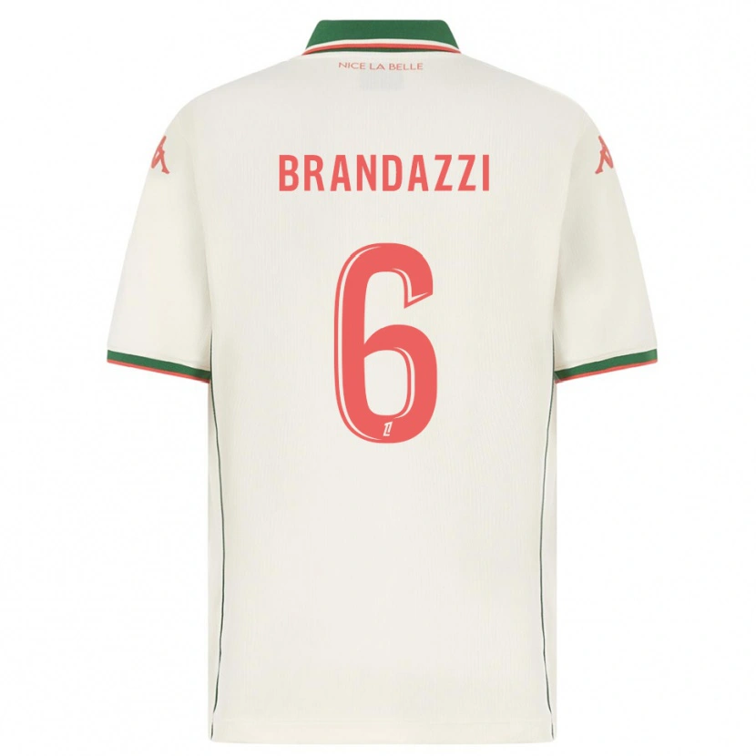 Danxen Niño Camiseta Fiona Brandazzi #6 Blanco Verde 2ª Equipación 2025/26 La Camisa