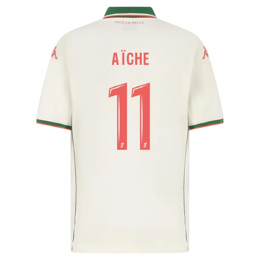 Danxen Niño Camiseta Yassine Aïche #11 Blanco Verde 2ª Equipación 2025/26 La Camisa