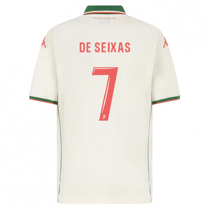 Danxen Niño Camiseta Morgane De Seixas #7 Blanco Verde 2ª Equipación 2025/26 La Camisa