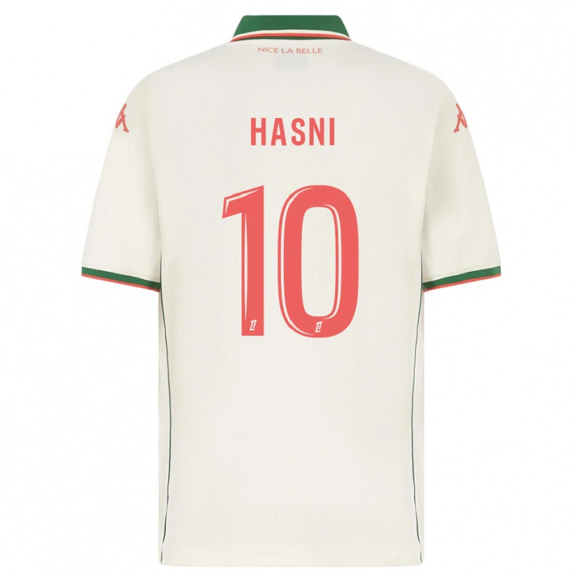 Danxen Niño Camiseta Zinedine Hasni #10 Blanco Verde 2ª Equipación 2025/26 La Camisa