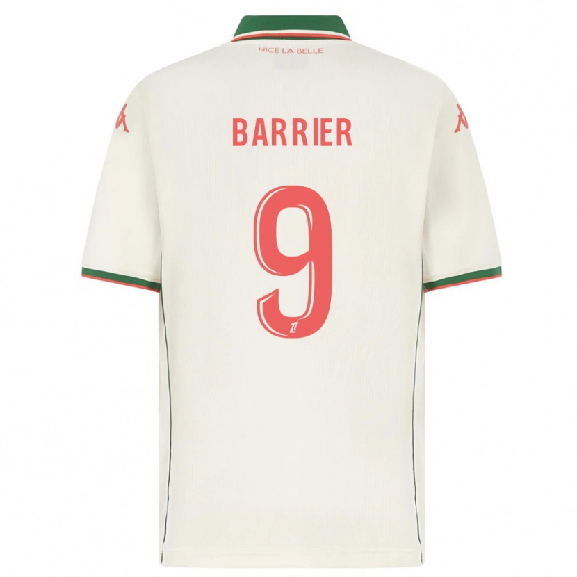 Danxen Niño Camiseta Inès Barrier #9 Blanco Verde 2ª Equipación 2025/26 La Camisa