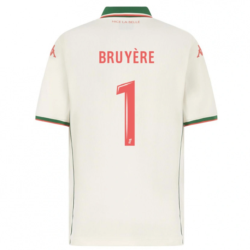 Danxen Niño Camiseta Théo Bruyère #1 Blanco Verde 2ª Equipación 2025/26 La Camisa