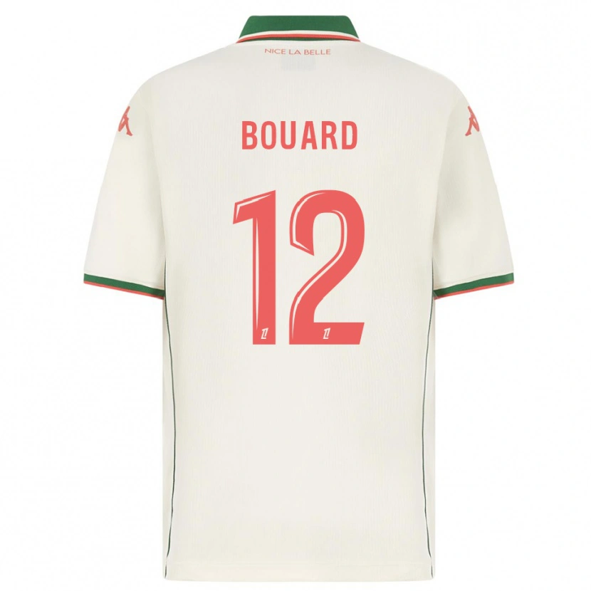 Danxen Niño Camiseta Enguerrand Bouard #12 Blanco Verde 2ª Equipación 2025/26 La Camisa