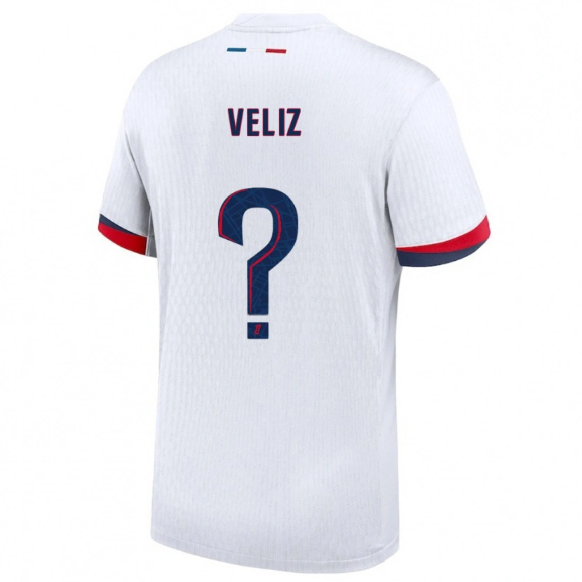 Danxen Niño Camiseta Nehemiah Fernandez Veliz #0 Blanco Rojo 2ª Equipación 2025/26 La Camisa