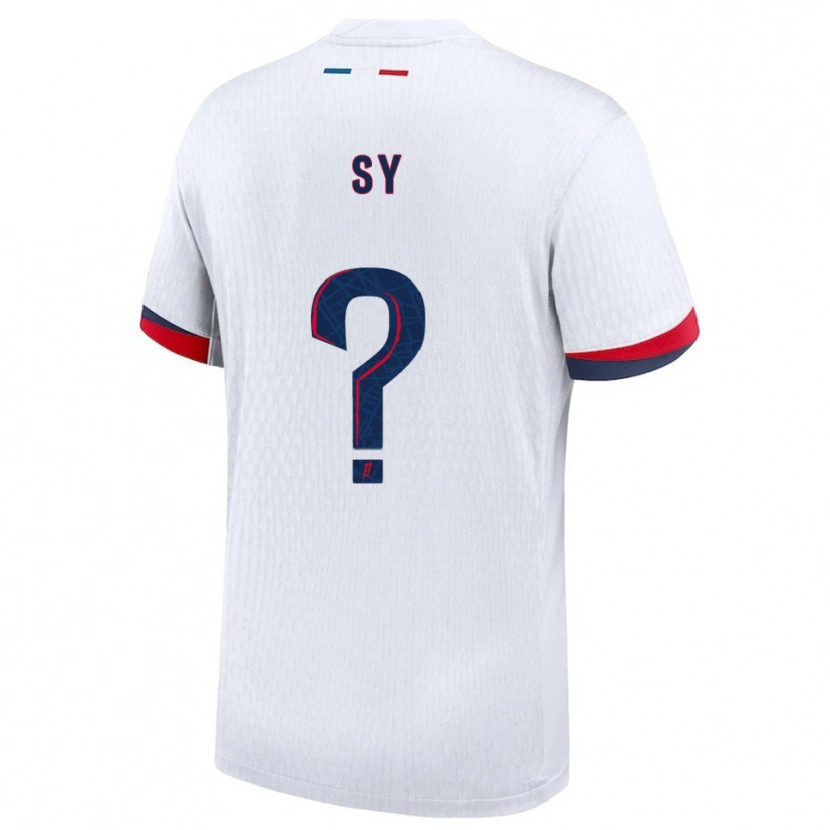 Danxen Niño Camiseta Bocar Sy #0 Blanco Rojo 2ª Equipación 2025/26 La Camisa