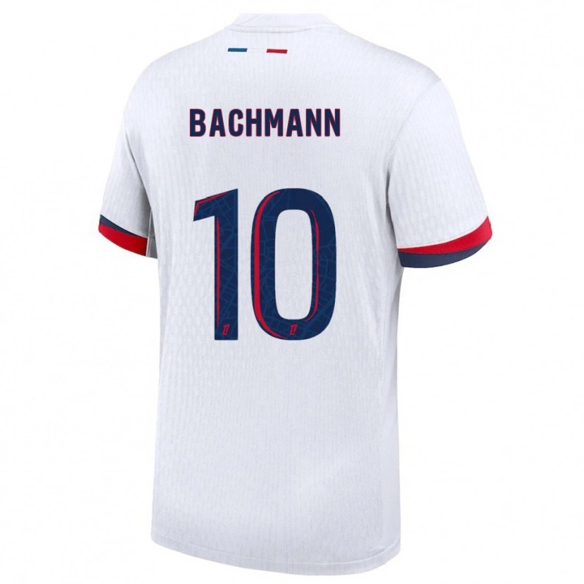 Danxen Niño Camiseta Ramona Bachmann #10 Blanco Rojo 2ª Equipación 2025/26 La Camisa
