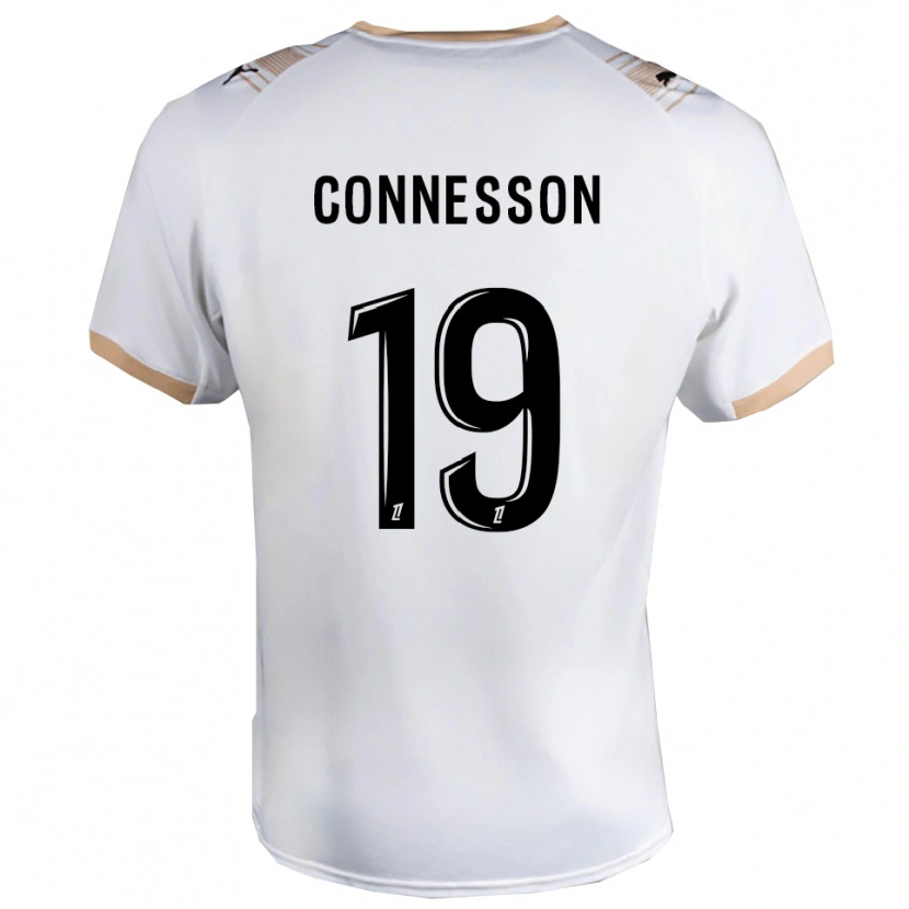 Danxen Niño Camiseta Adele Connesson #19 Blanco Negro 2ª Equipación 2025/26 La Camisa