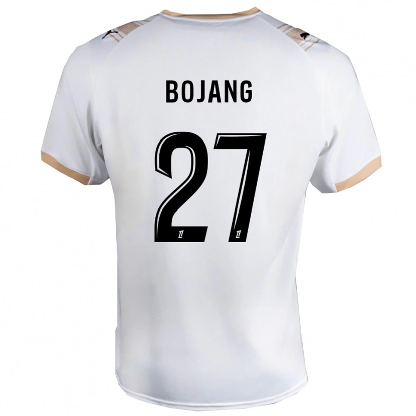 Danxen Niño Camiseta Adama Bojang #27 Blanco Negro 2ª Equipación 2025/26 La Camisa
