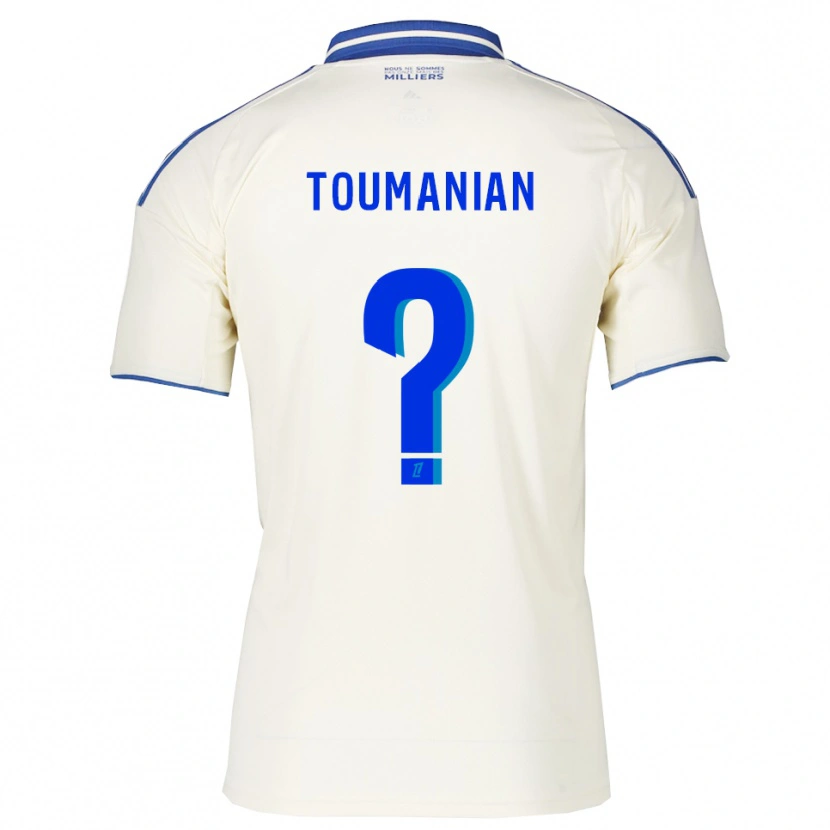 Danxen Niño Camiseta Anthony Toumanian #0 Champán Azul 2ª Equipación 2025/26 La Camisa
