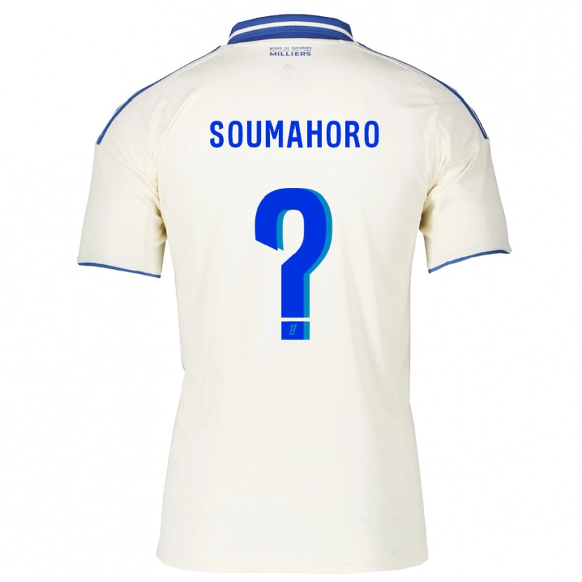 Danxen Niño Camiseta Mohamed Soumahoro #0 Champán Azul 2ª Equipación 2025/26 La Camisa