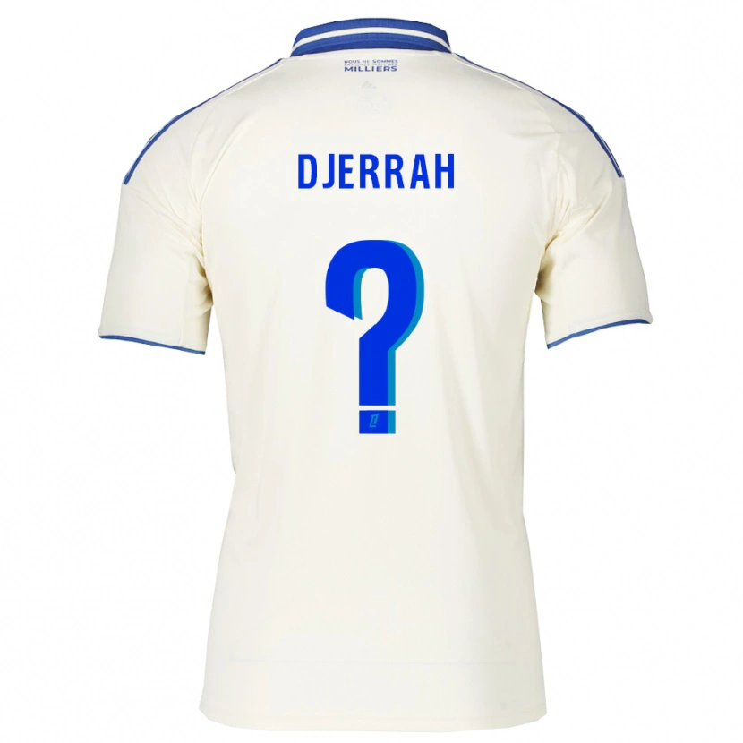 Danxen Niño Camiseta Karim Djerrah #0 Champán Azul 2ª Equipación 2025/26 La Camisa