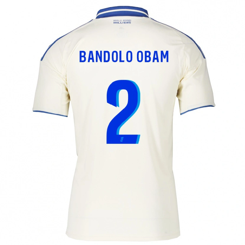 Danxen Niño Camiseta Randy Bandolo Obam #2 Champán Azul 2ª Equipación 2025/26 La Camisa