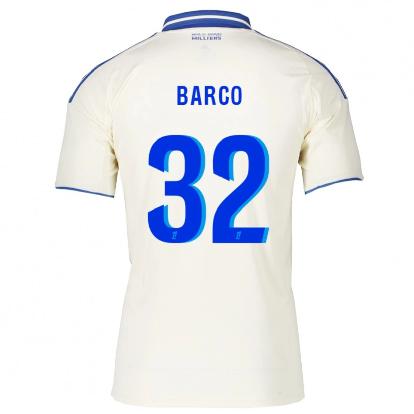 Danxen Niño Camiseta Valentín Barco #32 Champán Azul 2ª Equipación 2025/26 La Camisa