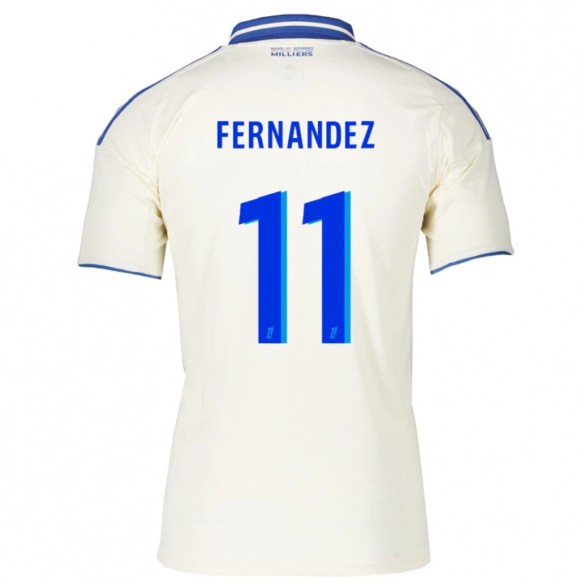 Danxen Niño Camiseta Elies Araar Fernandez #11 Champán Azul 2ª Equipación 2025/26 La Camisa