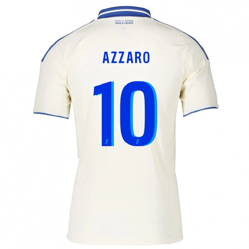 Danxen Niño Camiseta Lorena Azzaro #10 Champán Azul 2ª Equipación 2025/26 La Camisa