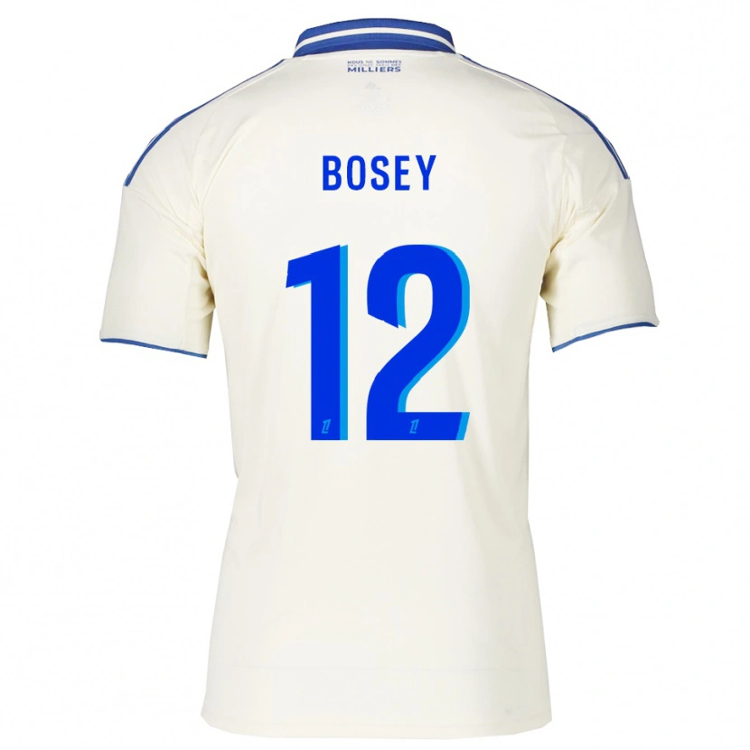 Danxen Niño Camiseta Jean-Baptiste Bosey #12 Champán Azul 2ª Equipación 2025/26 La Camisa