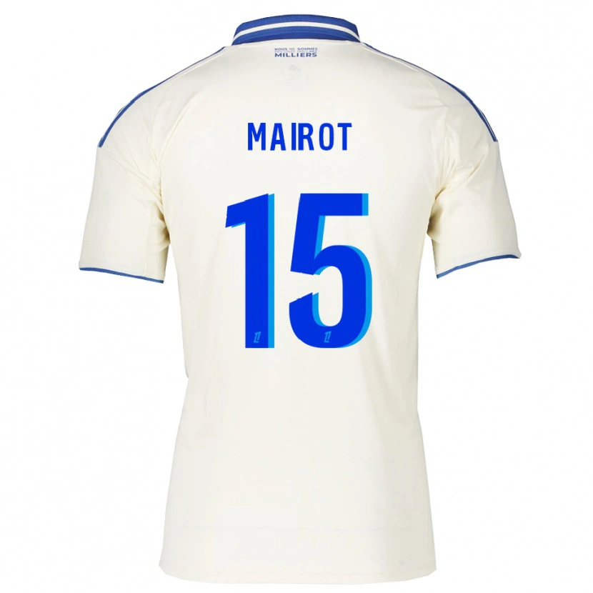 Danxen Niño Camiseta Clémence Mairot #15 Champán Azul 2ª Equipación 2025/26 La Camisa