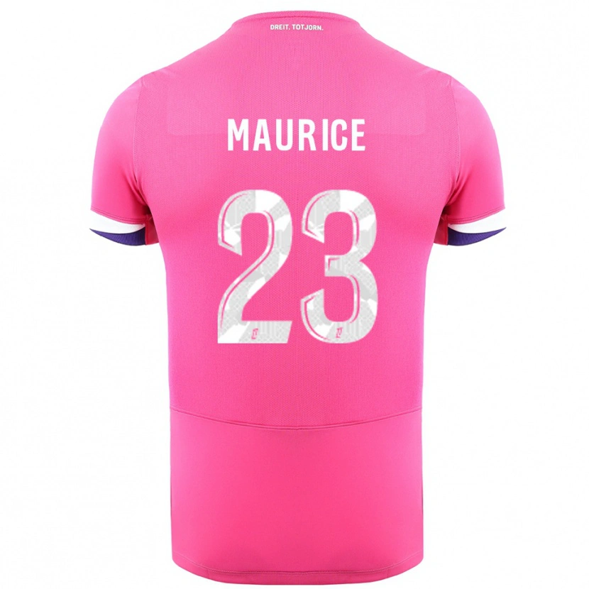 Danxen Niño Camiseta Sandra Maurice #23 Rosa Blanco 2ª Equipación 2025/26 La Camisa