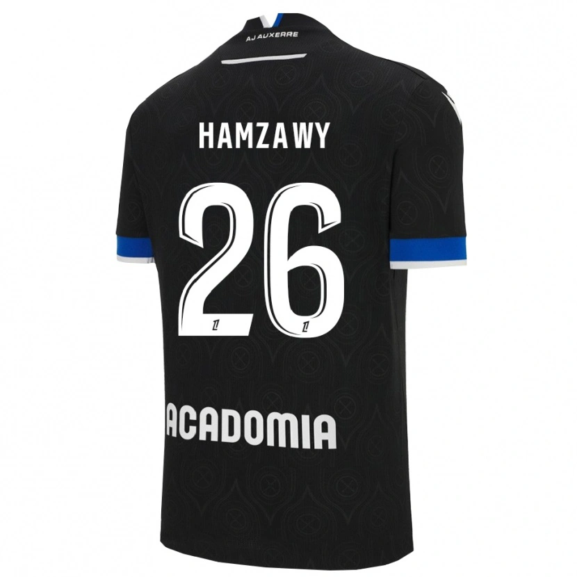 Danxen Niño Camiseta Radwan Hamzawy #26 Negro Blanco 2ª Equipación 2025/26 La Camisa
