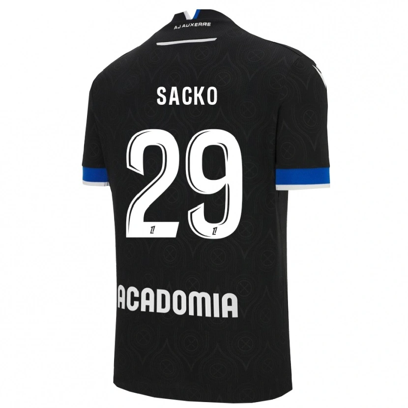 Danxen Niño Camiseta Nimetigna Sacko #29 Negro Blanco 2ª Equipación 2025/26 La Camisa