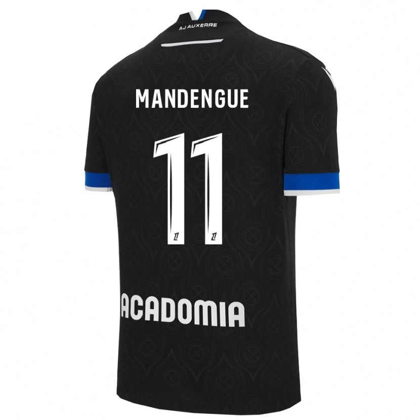 Danxen Niño Camiseta Rayan Mandengue #11 Negro Blanco 2ª Equipación 2025/26 La Camisa