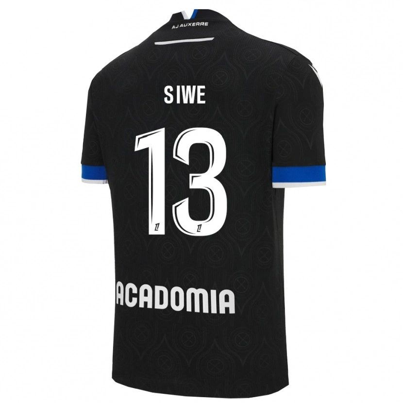 Danxen Niño Camiseta Telli Siwe #13 Negro Blanco 2ª Equipación 2025/26 La Camisa