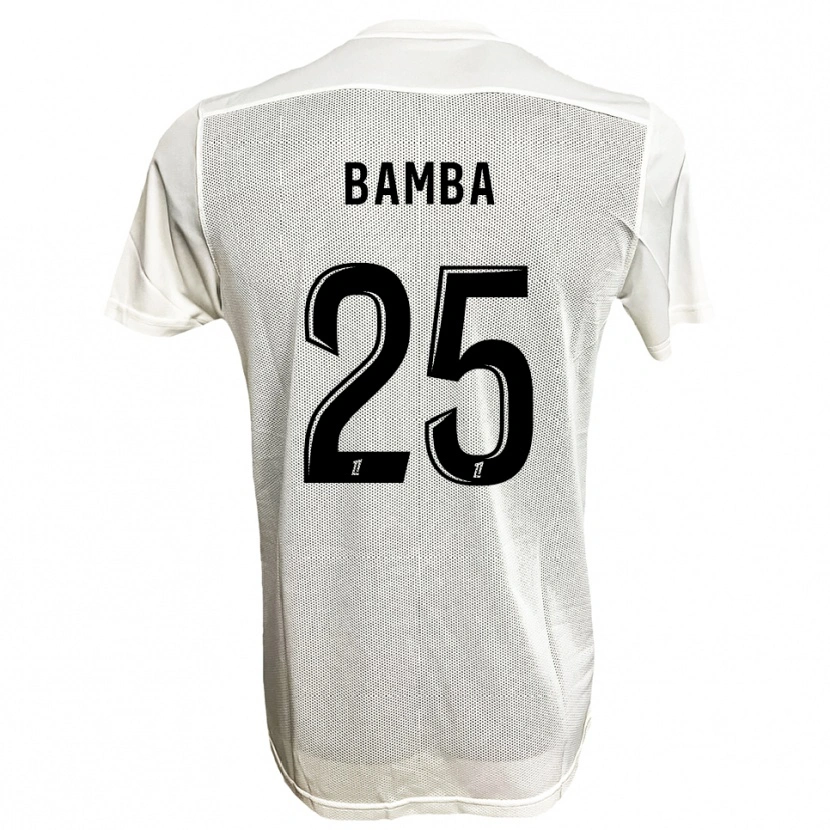 Danxen Niño Camiseta Abdoulaye Bamba #25 Negro Blanco 2ª Equipación 2025/26 La Camisa