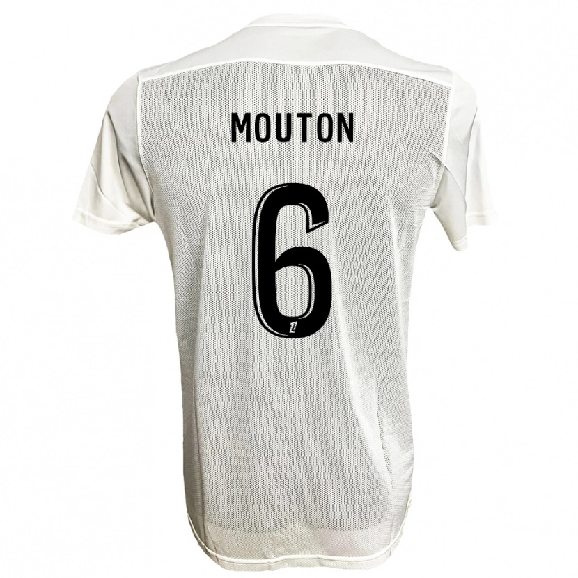 Danxen Niño Camiseta Louis Mouton #6 Negro Blanco 2ª Equipación 2025/26 La Camisa