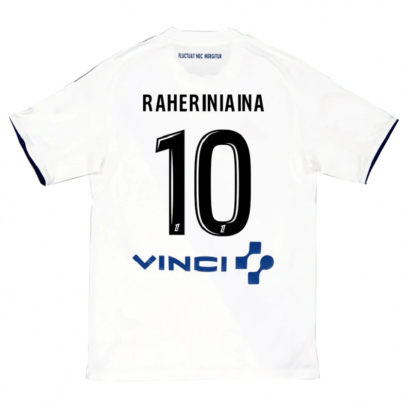 Danxen Niño Camiseta El Hadary Raheriniaina #10 Blanco Azul 2ª Equipación 2025/26 La Camisa