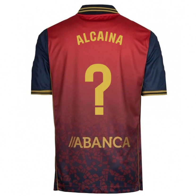 Danxen Niño Camiseta Raúl Alcaina #0 Rojo Marino 2ª Equipación 2025/26 La Camisa