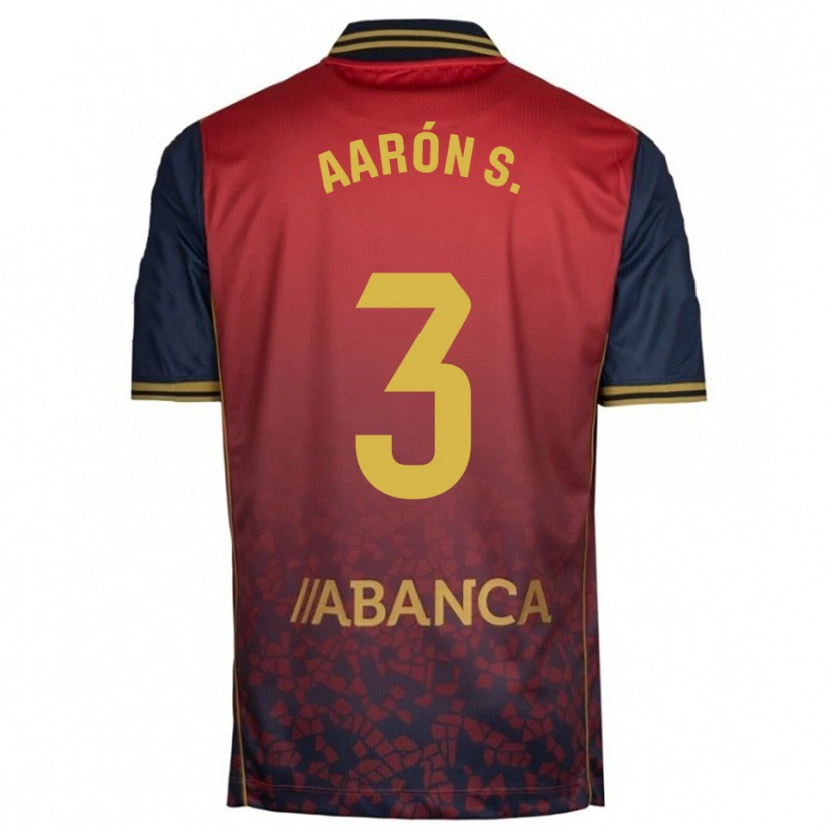 Danxen Niño Camiseta Aarón Sánchez #3 Rojo Marino 2ª Equipación 2025/26 La Camisa