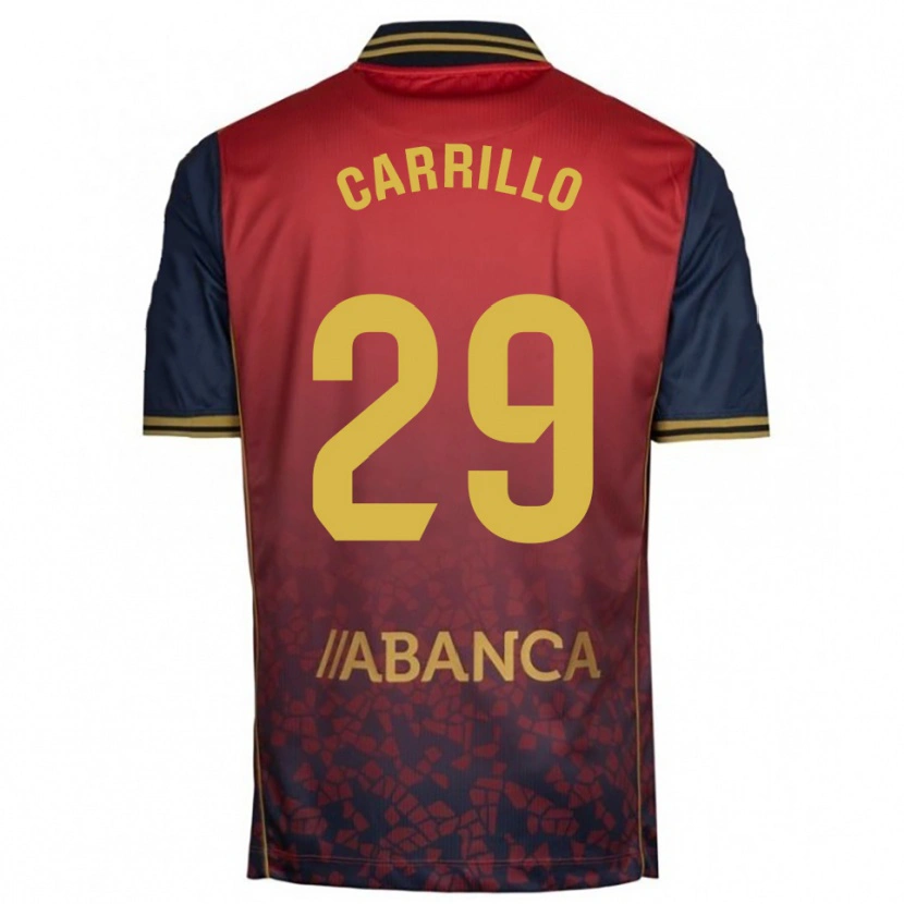 Danxen Niño Camiseta Noé Carrillo #29 Rojo Marino 2ª Equipación 2025/26 La Camisa