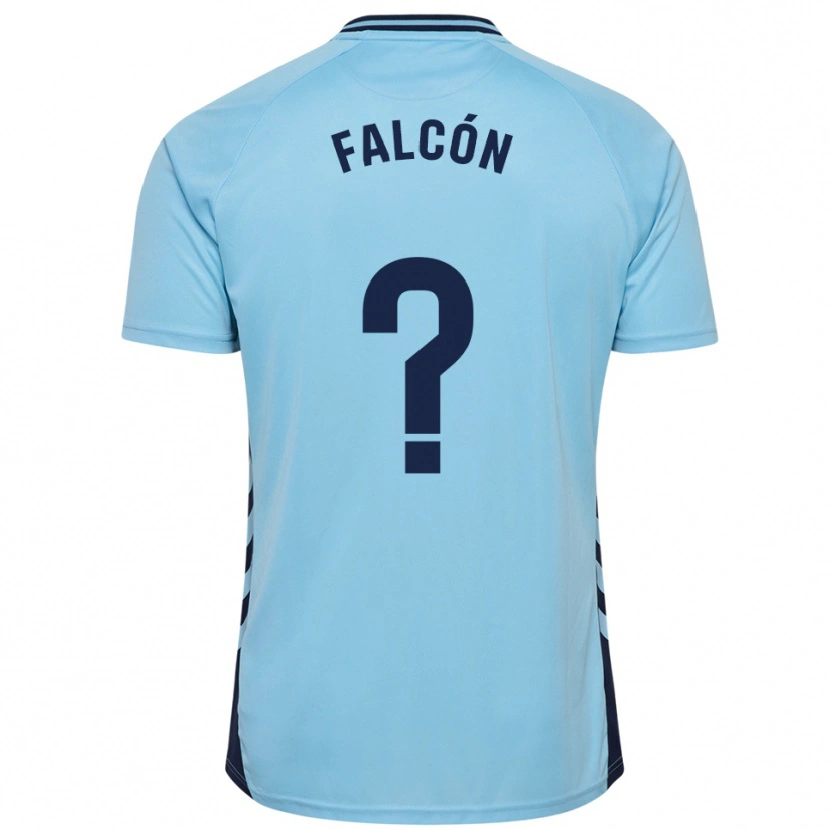 Danxen Niño Camiseta Toni Falcón #0 Celeste 2ª Equipación 2025/26 La Camisa