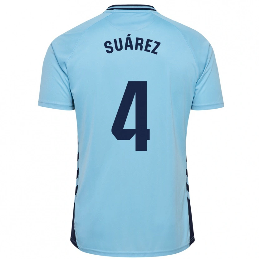 Danxen Niño Camiseta Álex Suárez #4 Celeste 2ª Equipación 2025/26 La Camisa