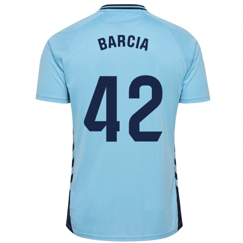 Danxen Niño Camiseta Sergio Barcia #42 Celeste 2ª Equipación 2025/26 La Camisa