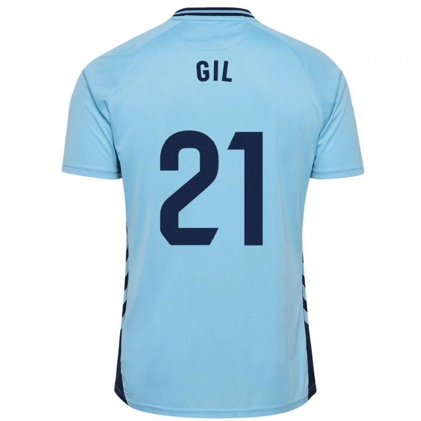 Danxen Niño Camiseta Iván Gil #21 Celeste 2ª Equipación 2025/26 La Camisa