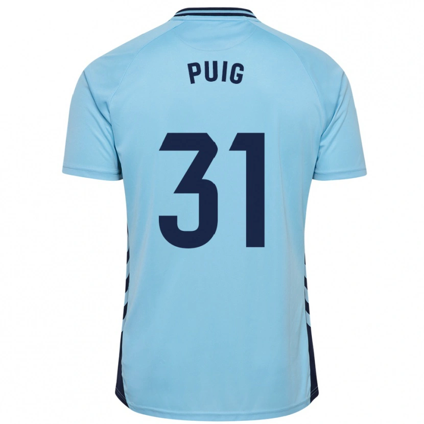 Danxen Niño Camiseta Victor Puig #31 Celeste 2ª Equipación 2025/26 La Camisa