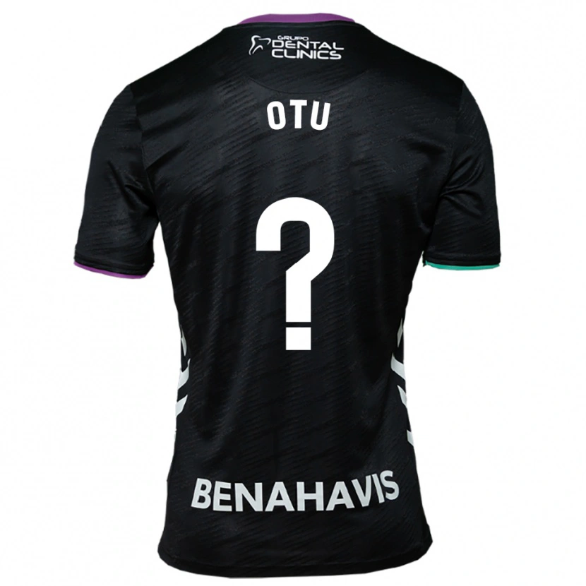 Danxen Niño Camiseta Joseph Otu #0 Negro Morado Verde 2ª Equipación 2025/26 La Camisa