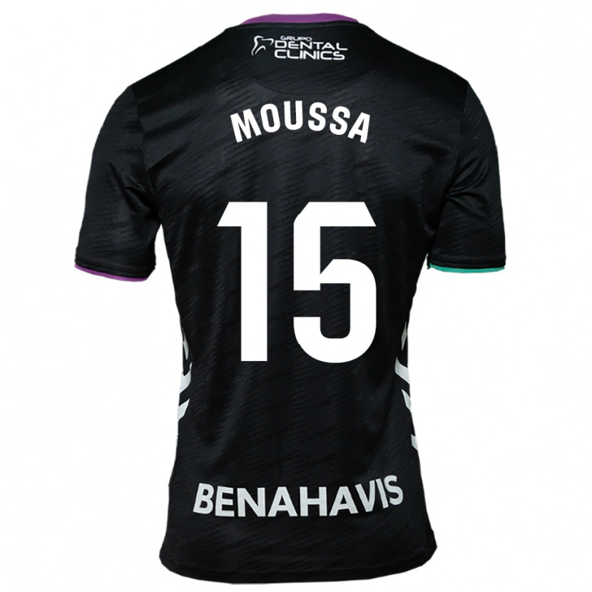 Danxen Niño Camiseta Moussa Diarra #15 Negro Morado Verde 2ª Equipación 2025/26 La Camisa