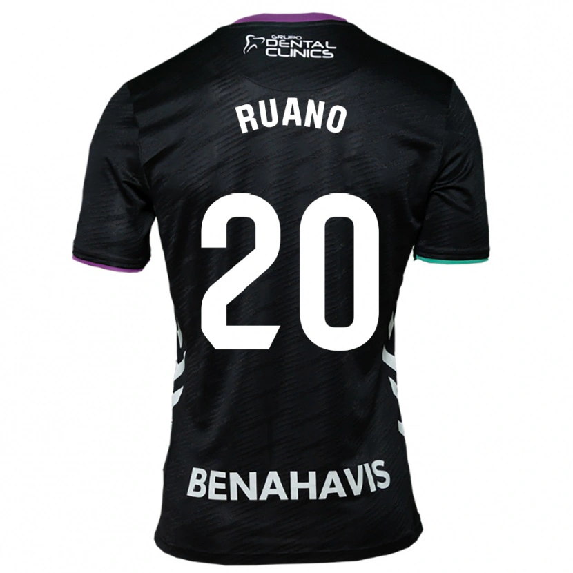 Danxen Niño Camiseta Celia Ruano #20 Negro Morado Verde 2ª Equipación 2025/26 La Camisa