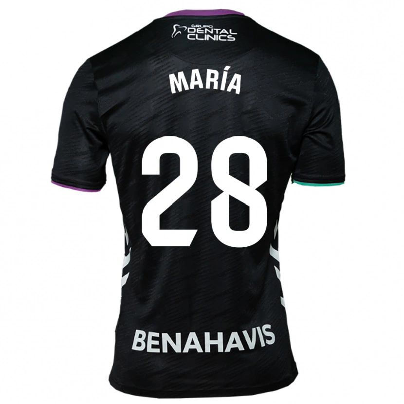 Danxen Niño Camiseta María Albacete Pato #28 Negro Morado Verde 2ª Equipación 2025/26 La Camisa