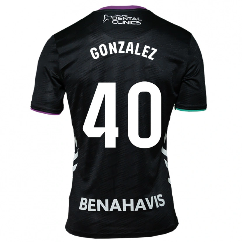 Danxen Niño Camiseta Carol González #40 Negro Morado Verde 2ª Equipación 2025/26 La Camisa