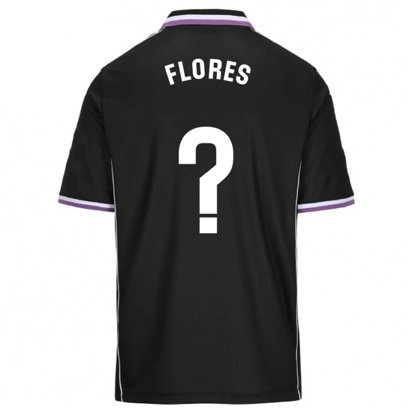 Danxen Niño Camiseta Miguel Flores #0 Morado Negro 2ª Equipación 2025/26 La Camisa